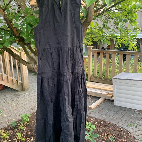 In Wear Black Cotton Maxi Dress - Picture 10 of 11